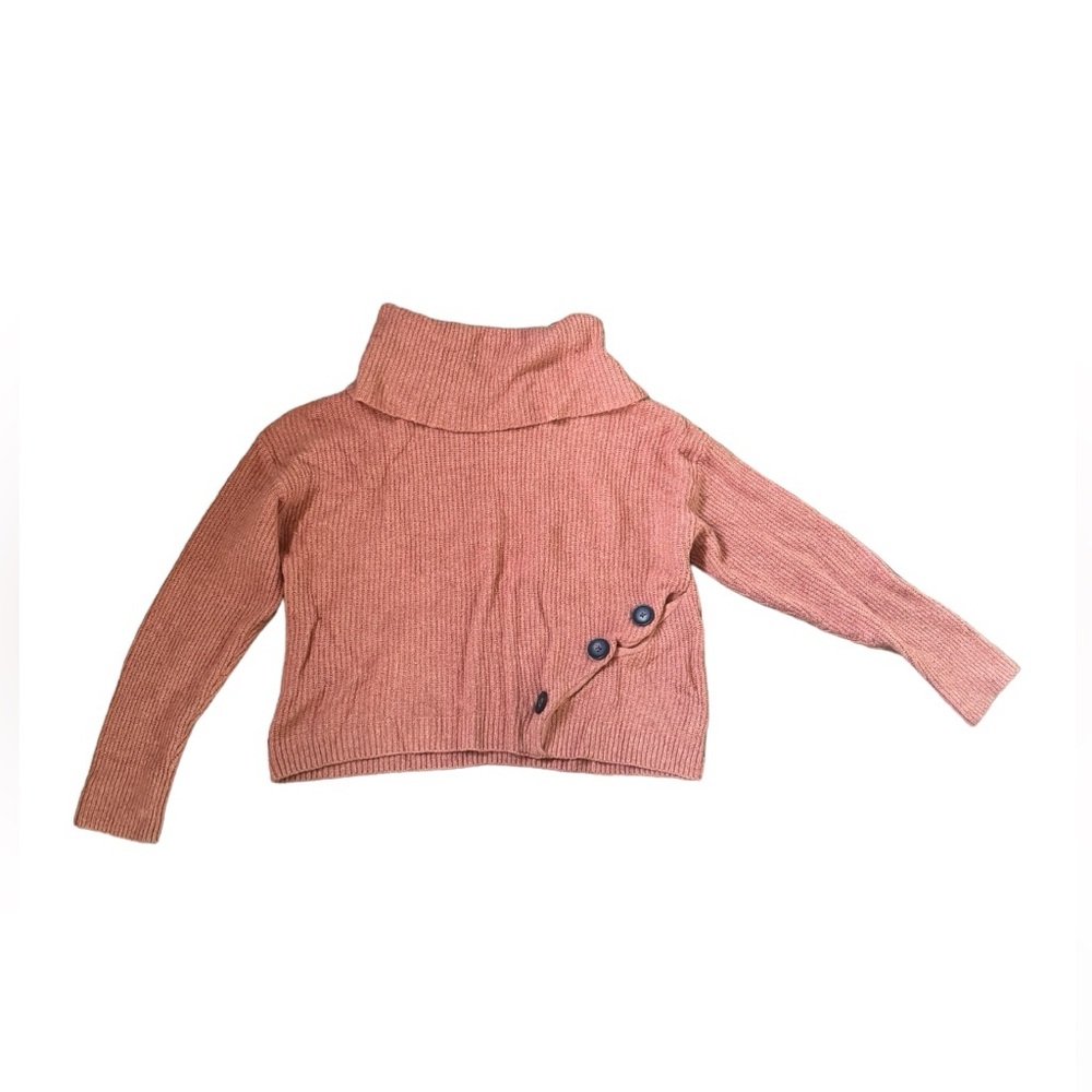 Jessica Simpson Fall Button Turtleneck Sweater